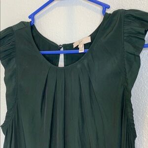 JOIE silky ruffle sleeve blouse